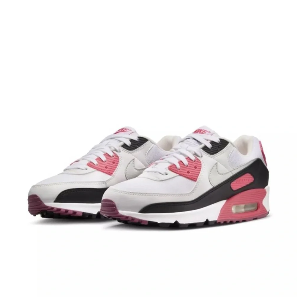NIKE WMNS Air Max 90 White Aster Pink DH8010 105 - Sz 10/11 available - Picture 7 of 9